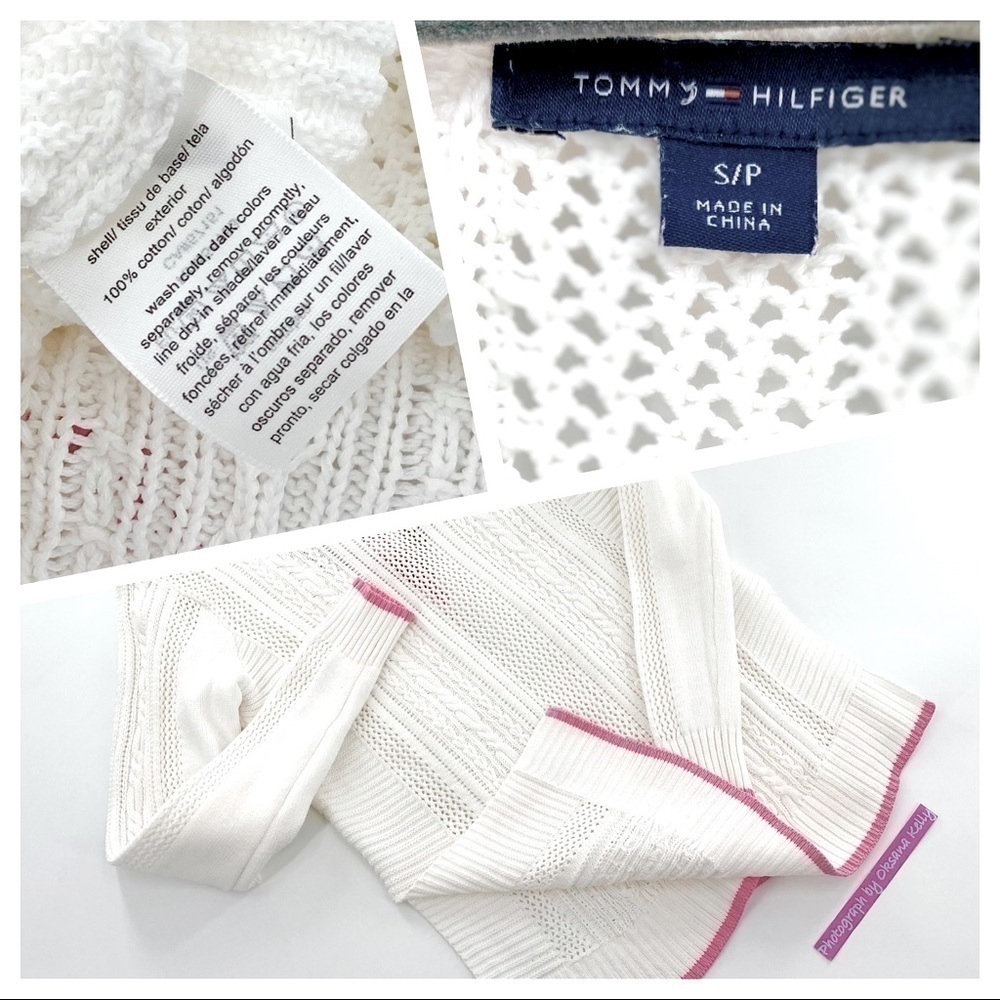 Tommy Hilfiger Cotton Mixed-Knit Cricket Sweater - Picture 3 of 8